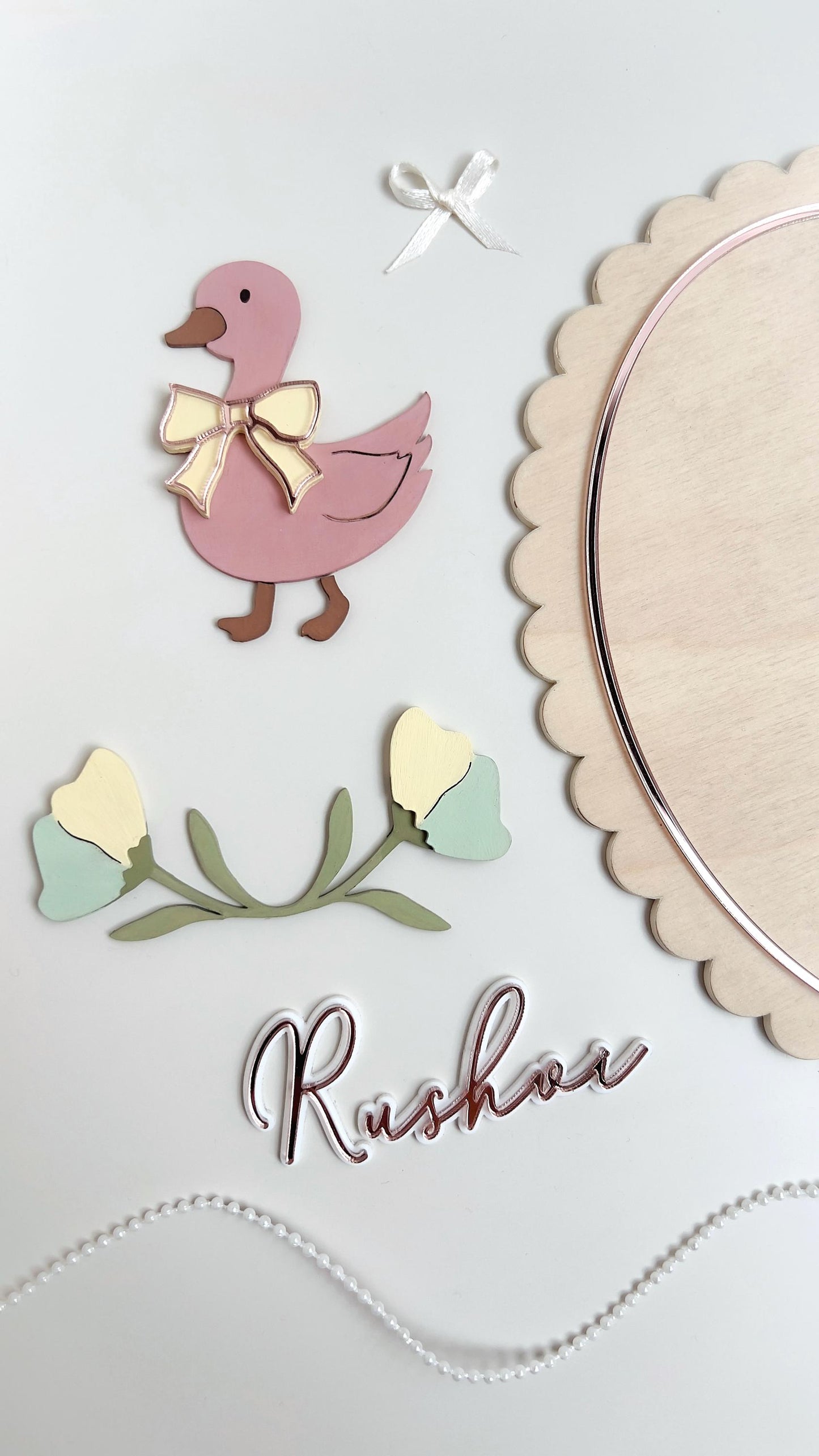 Personalized Baby Name Sign, Duck Nursery Wall Decor, Newborn Plaque, Handmade Baby Shower Gift